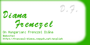 diana frenczel business card
