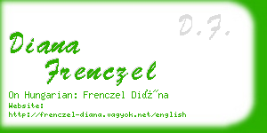 diana frenczel business card